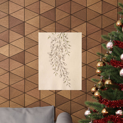 Golden Hour Wisteria Wall Art Print - Japandi Seijaku
