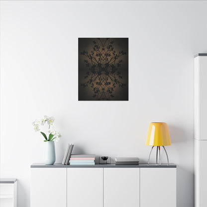 Golden Hour Shadow Play Canvas Art - Dark Japandi Seijaku