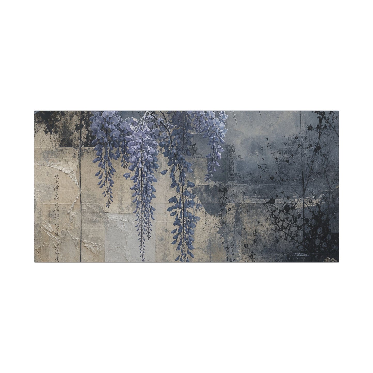 Winter Wisteria Texture Canvas Art | Elegant Decor