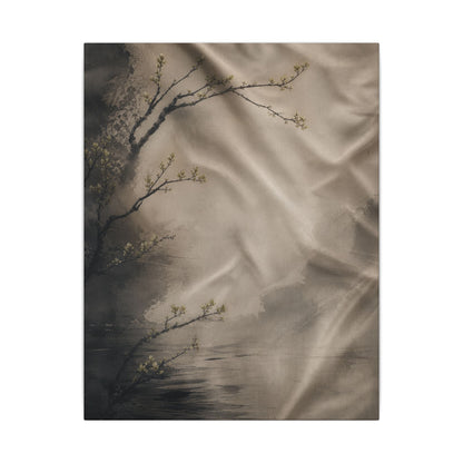 Silk Drape Canvas Art | Spring Japandi Japanese Pattern Art