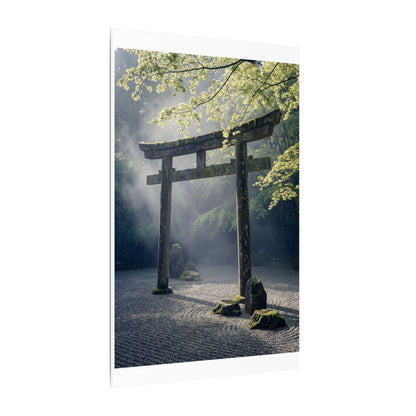 Torii Gate Canvas Art | Spring Zen Karesansui Art