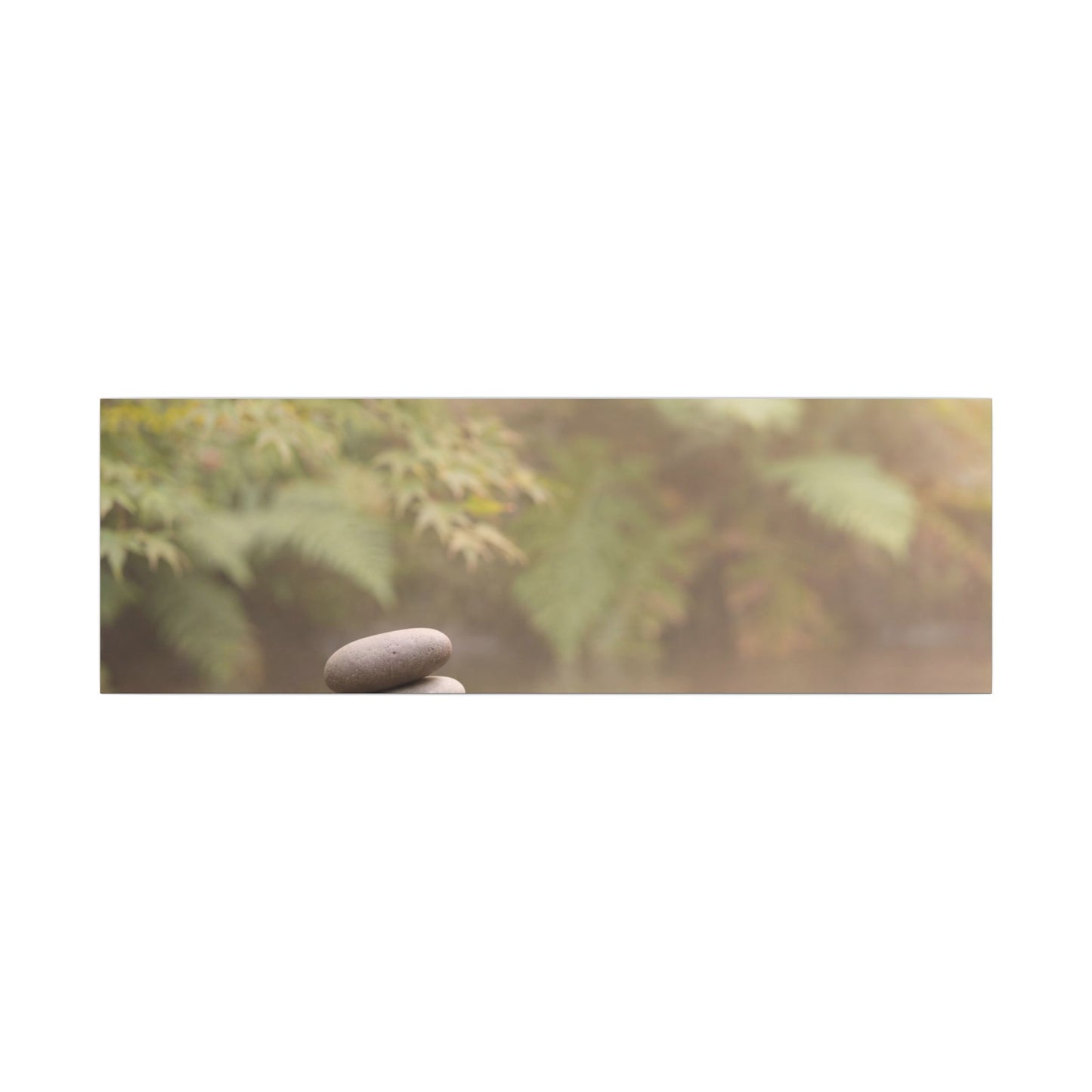 Cozy River Stones Canvas Art - Japanese Pattern Japandi