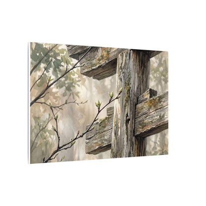 Torii Gate Spring Canvas Art | Japandi Neutral Design