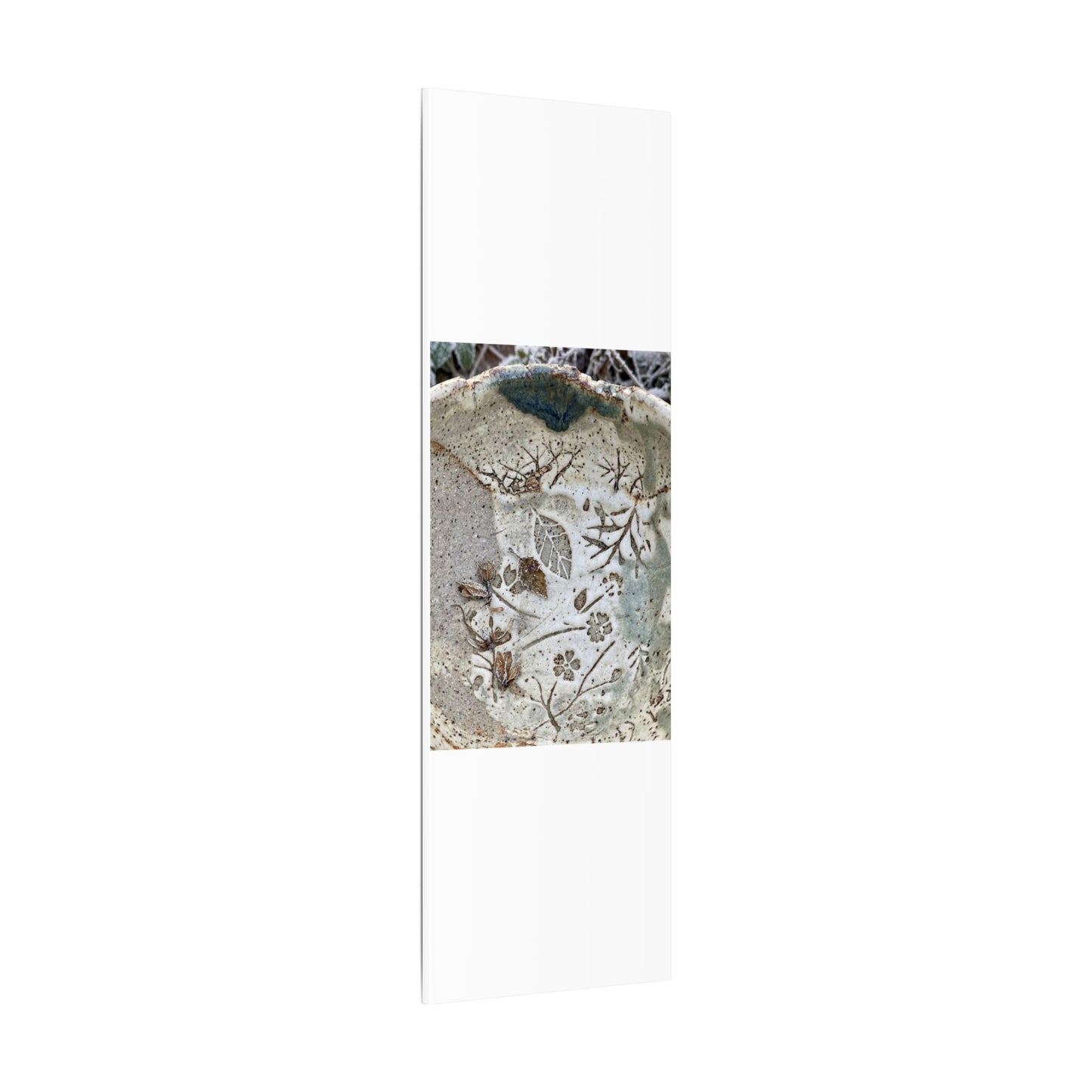 Ceramic Bowl Winter Canvas Art | Japandi Earthy Design