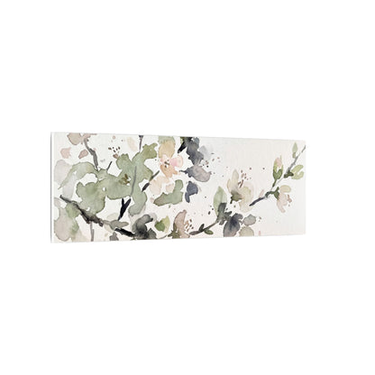 Cherry Blossom Watercolor Canvas Art | Elegant Japandi Art