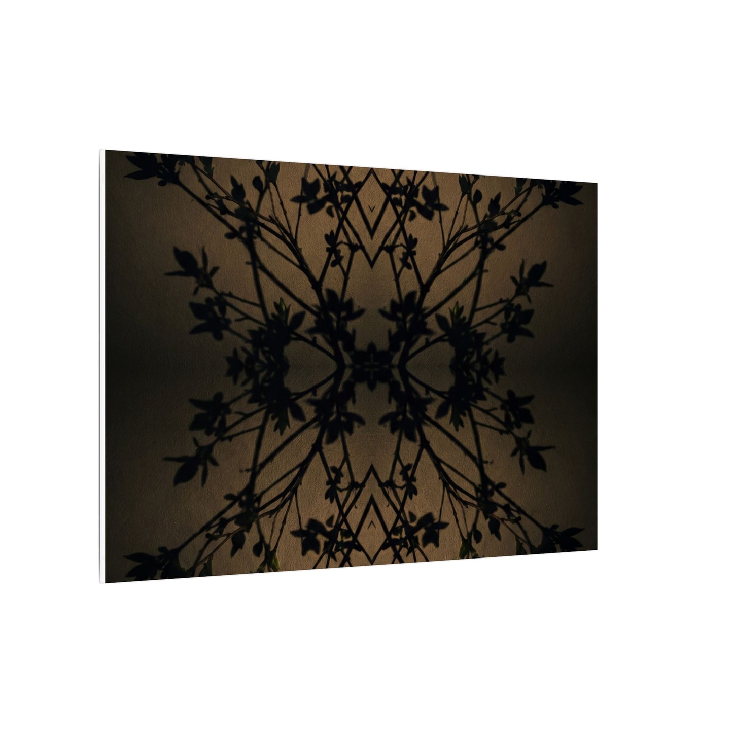 Golden Hour Shadow Play Canvas Art - Dark Japandi Seijaku