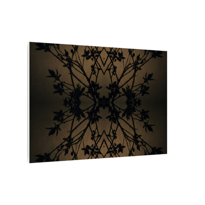 Golden Hour Shadow Play Canvas Art - Dark Japandi Seijaku