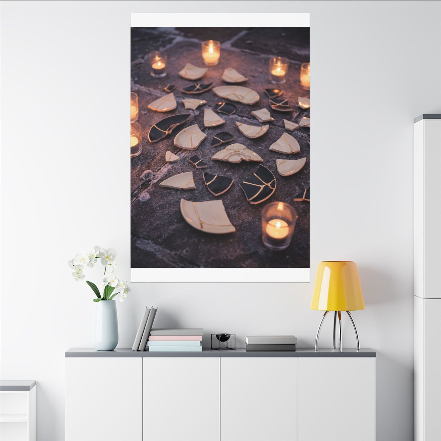 Winter Broken Pottery Broken Beauty Canvas Art | Beautiful Decor