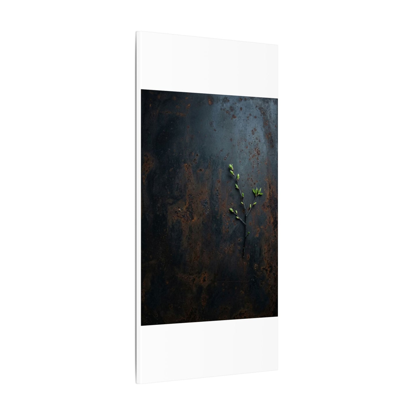 Rust Patina Moody Minimal Canvas Art | Moody Dark Japandi Art