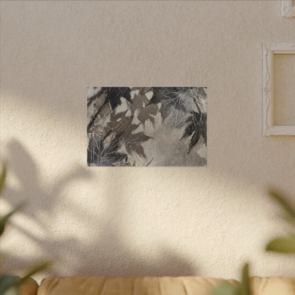 Shadow Play Texture Canvas Art | Cozy Japandi Art