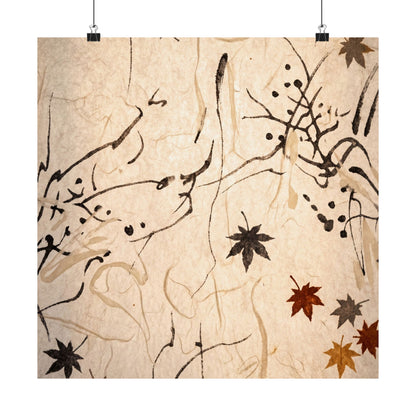 Golden Hour Shoji Screen Wall Art Print - Japandi Fukinsei