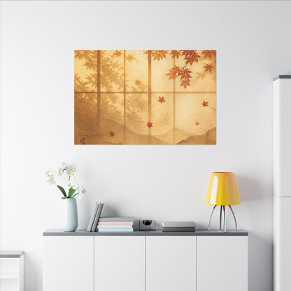 Shoji Screen Texture Canvas Art | Earthy Japandi Art