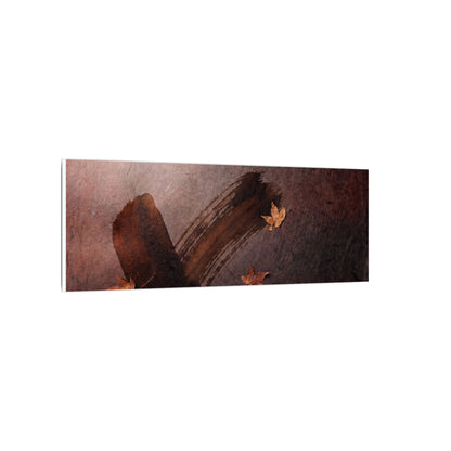 Moody Ink Brushstroke Canvas Art - Moody Minimal Dark Japandi