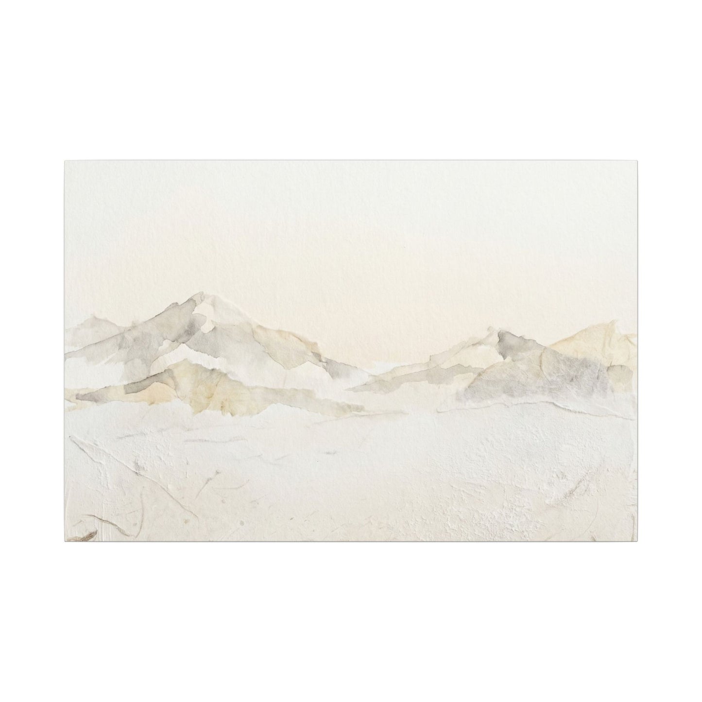 Mountain Mist Winter Canvas Art | Japandi Warm Design Art Print