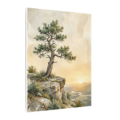 Pine Tree Canvas Art | Summer Japandi Texture Art