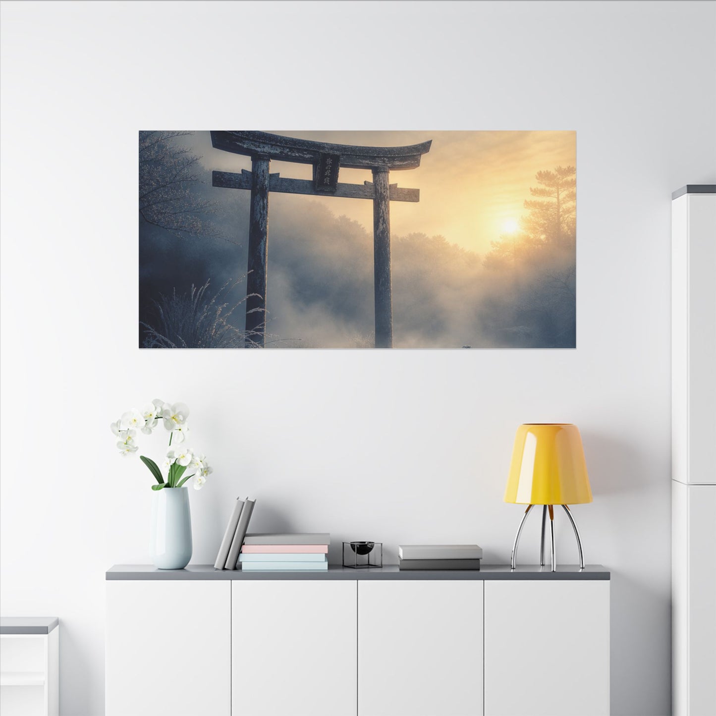 Zen Torii Gate in Golden Hour | Karesansui Canvas Art