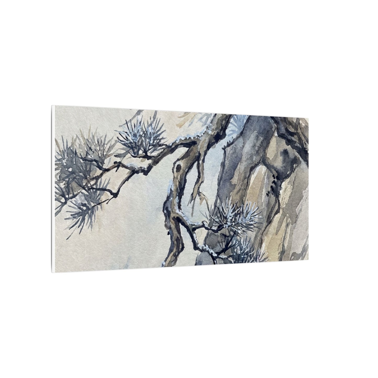 Moonlight Pine Tree Canvas Art - Japandi Seijaku