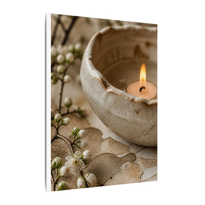 Kanso Ceramic Bowl Canvas Art - Japandi Watercolor