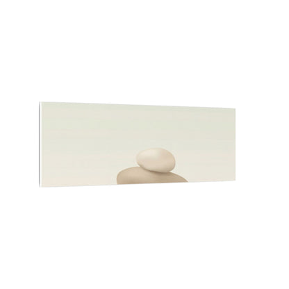 Dawn River Stones Canvas Art - Japandi Fukinsei