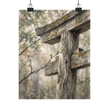Torii Gate Spring Wall Art Print | Japandi Neutral Design
