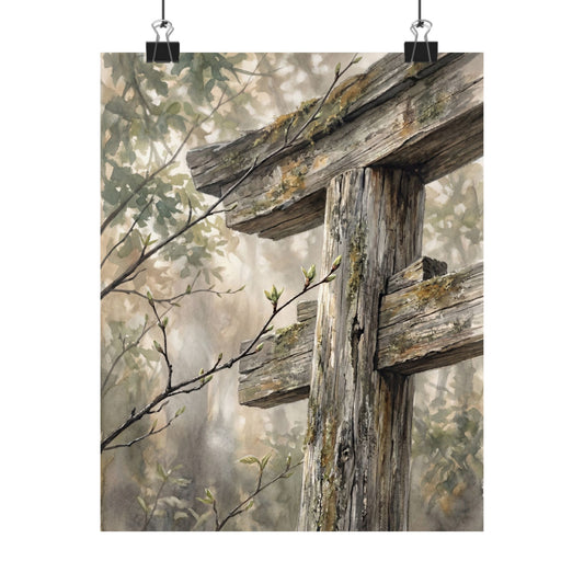 Torii Gate Spring Wall Art Print | Japandi Neutral Design