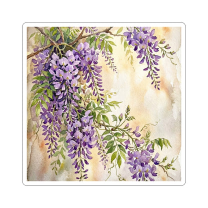 Wisteria Sticker | Spring Japandi Watercolor Art Art Print
