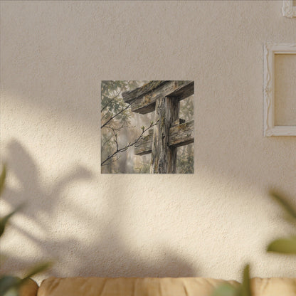 Torii Gate Spring Canvas Art | Japandi Neutral Design