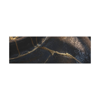 Kintsugi Rust Patina in Golden Hour | Broken Beauty Canvas Art