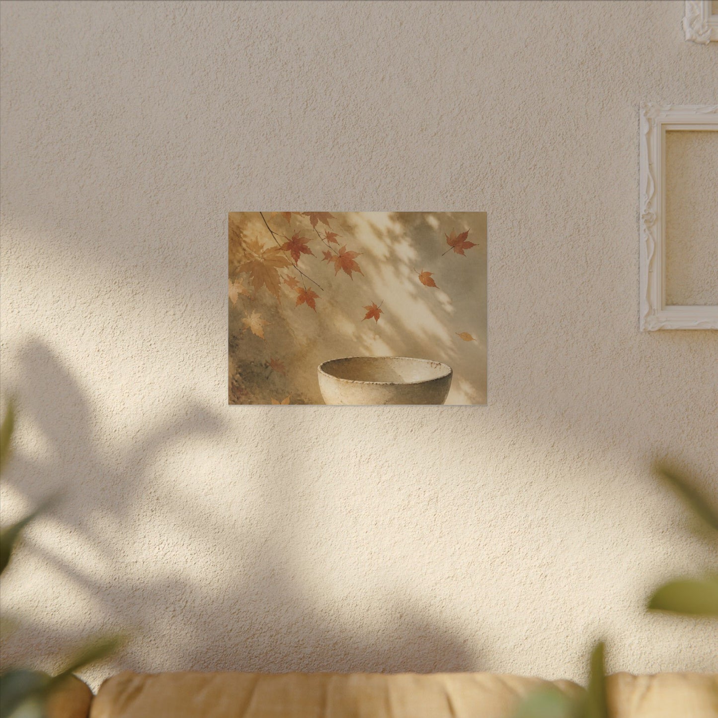 Japandi Ceramic Bowl in Dappled | Watercolor Canvas Art