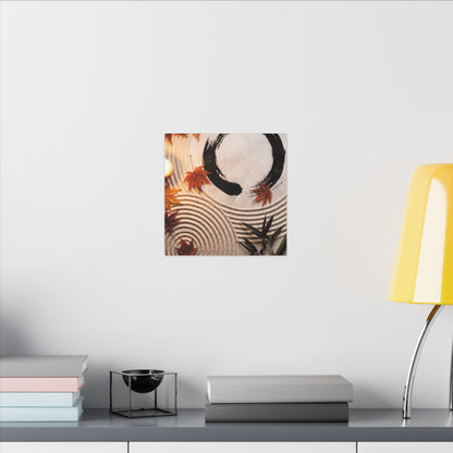 Tranquil Rock Garden Canvas Art - Enso Zen