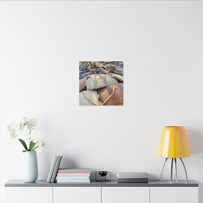 Broken Pottery Crackle Gold Canvas Art | Healing Kintsugi Art