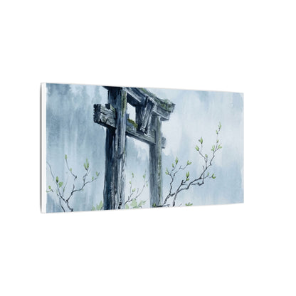 Torii Gate Canvas Art | Spring Zen Sumi E Art