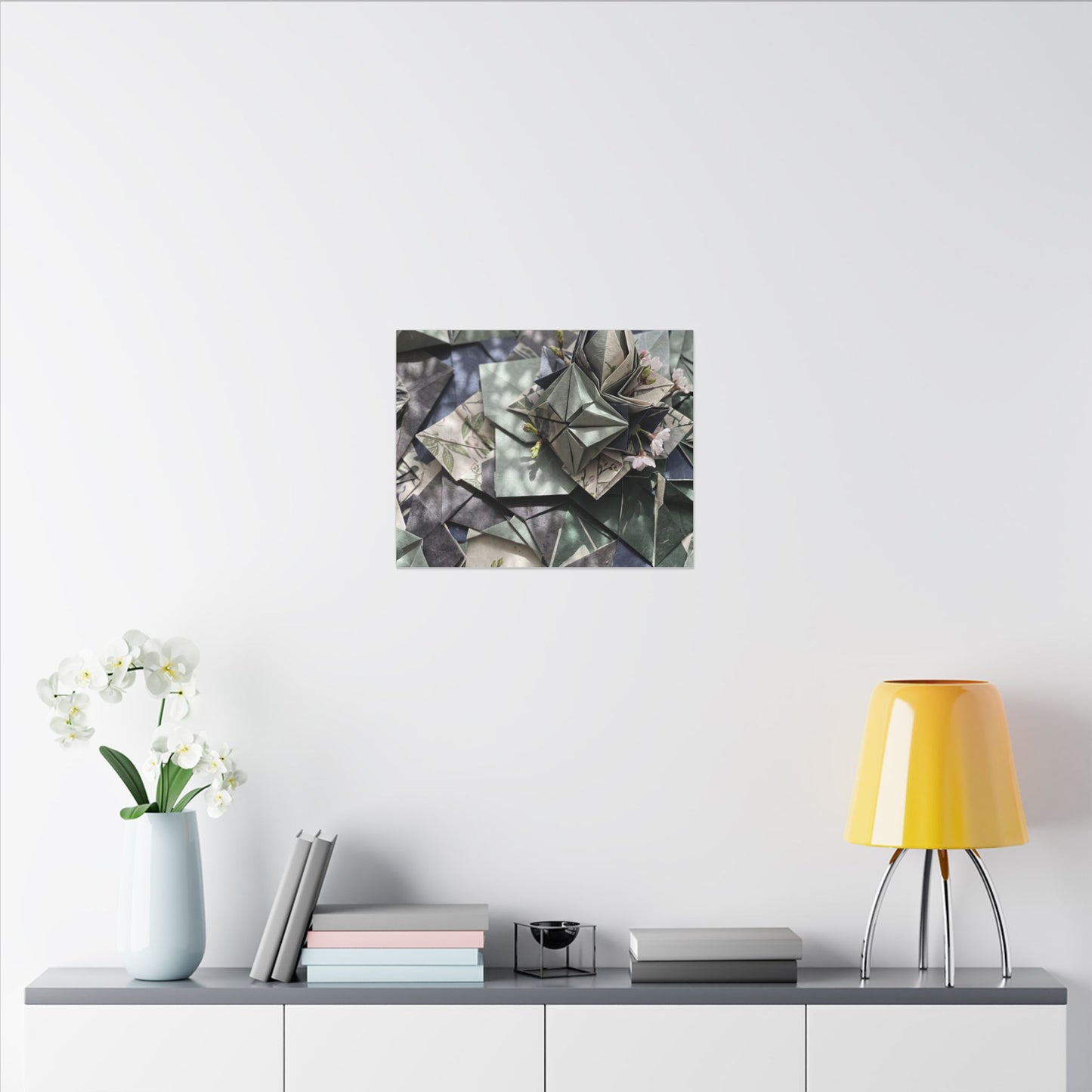 Shibui Paper Fold Canvas Art - Japandi Japanese Pattern