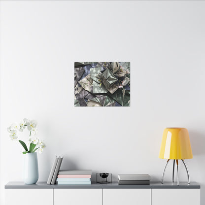 Shibui Paper Fold Canvas Art - Japandi Japanese Pattern