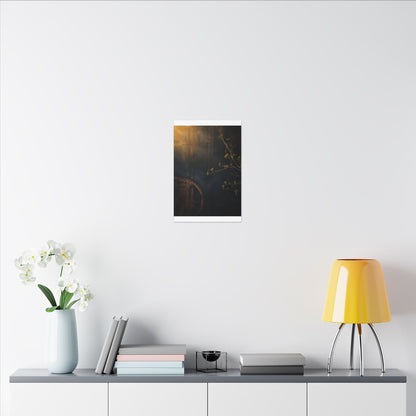 Spring Rust Patina Dark Texture Canvas Art | Moody Decor