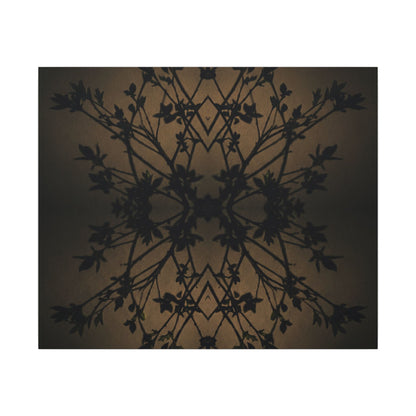 Golden Hour Shadow Play Canvas Art - Dark Japandi Seijaku