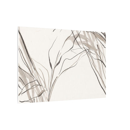 Neutral Shoji Screen Canvas Art - Minimal Line Japandi