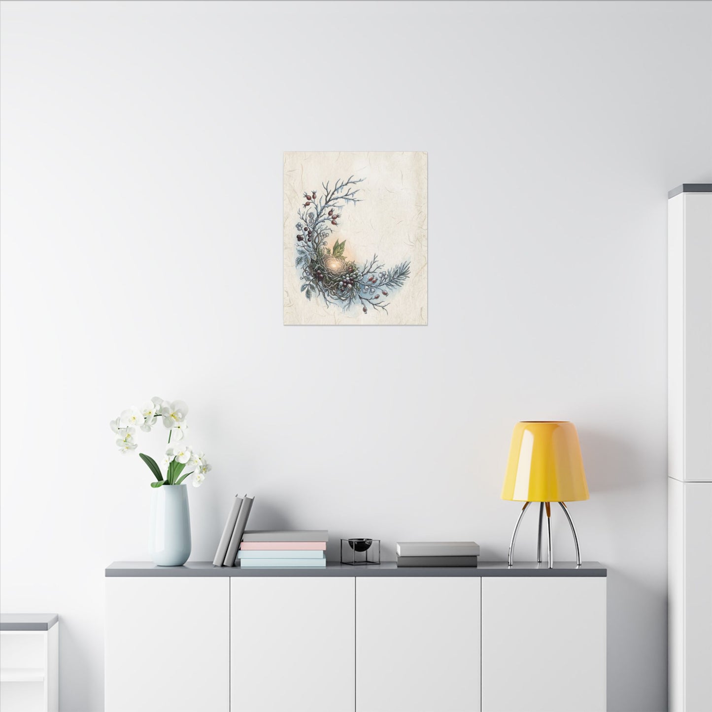 Winter Shoji Screen Forest Whimsy Canvas Art | Enchanting Decor