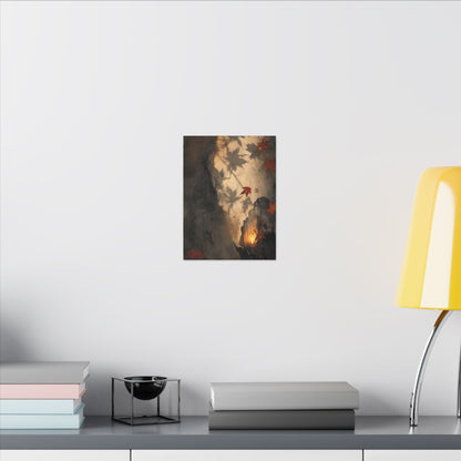 Shadow Play Texture Canvas Art | Neutral Japandi Art