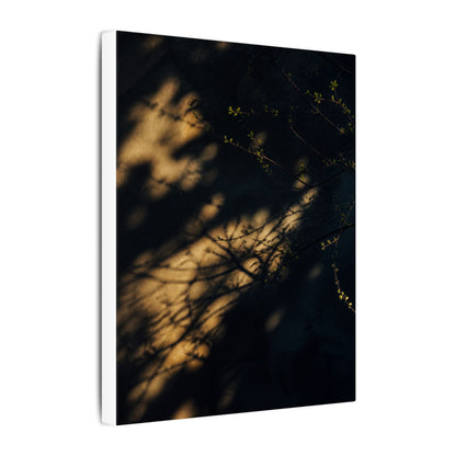 Moody Shadow Play Canvas Art - Moody Minimal Dark Japandi