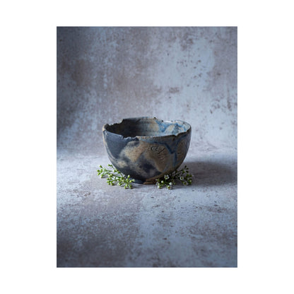 Moonlight Ceramic Bowl Wall Art Print - Japandi Ma