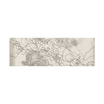 Shadow Play Spring Canvas Art | Dark Japandi Sophisticated Design