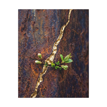 Overcast Rust Patina Canvas Art - Kintsugi Datsuzoku