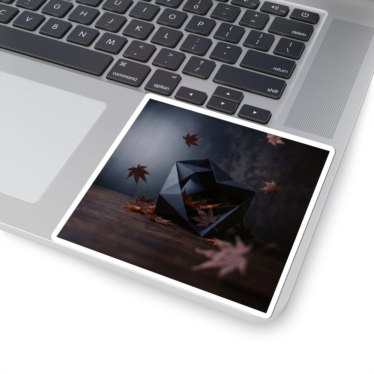 Luxurious Paper Fold Sticker - Shadow Zen Dark Japandi