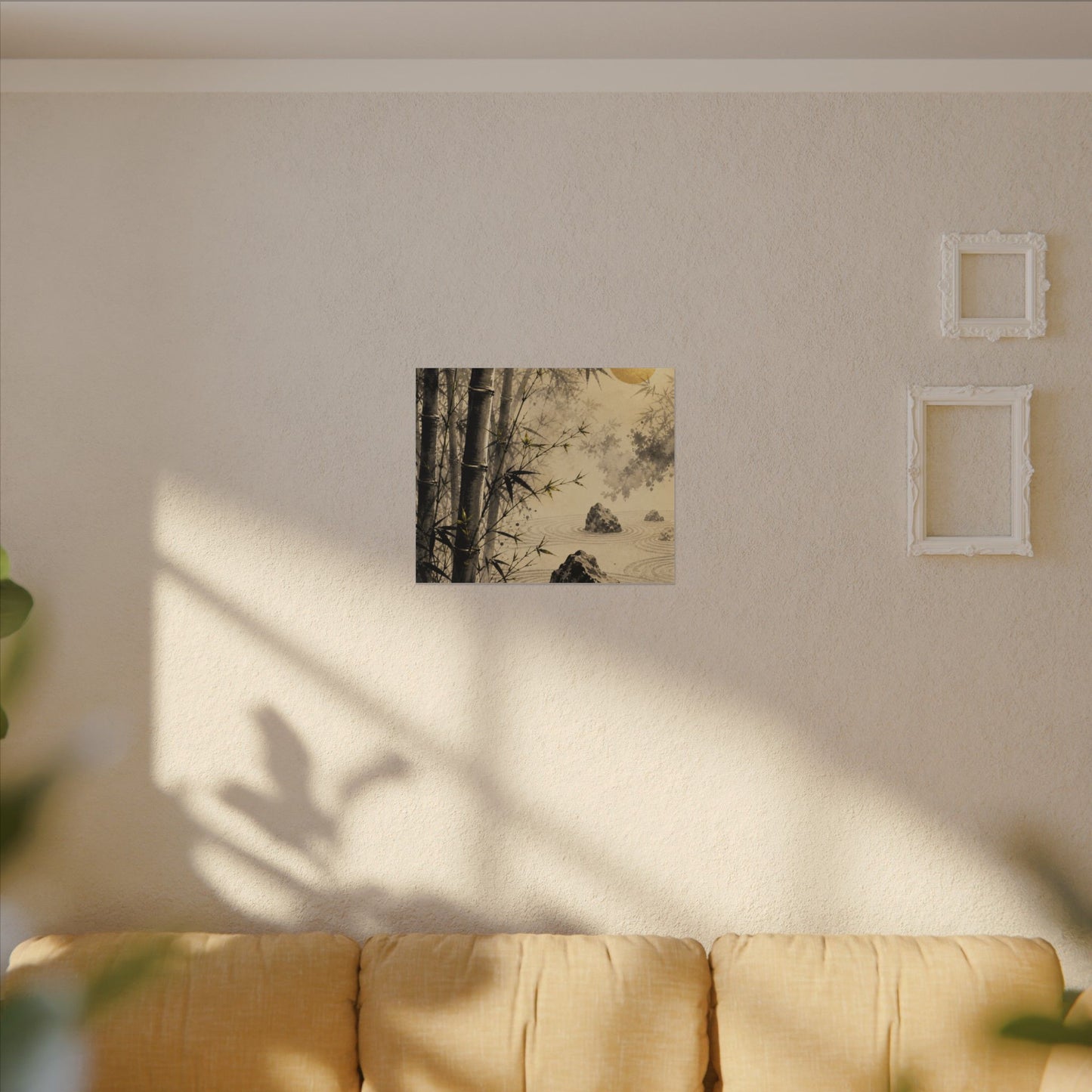 Peaceful Bamboo Grove Canvas Art - Karesansui Zen