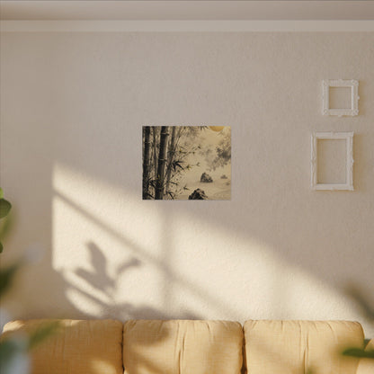 Peaceful Bamboo Grove Canvas Art - Karesansui Zen