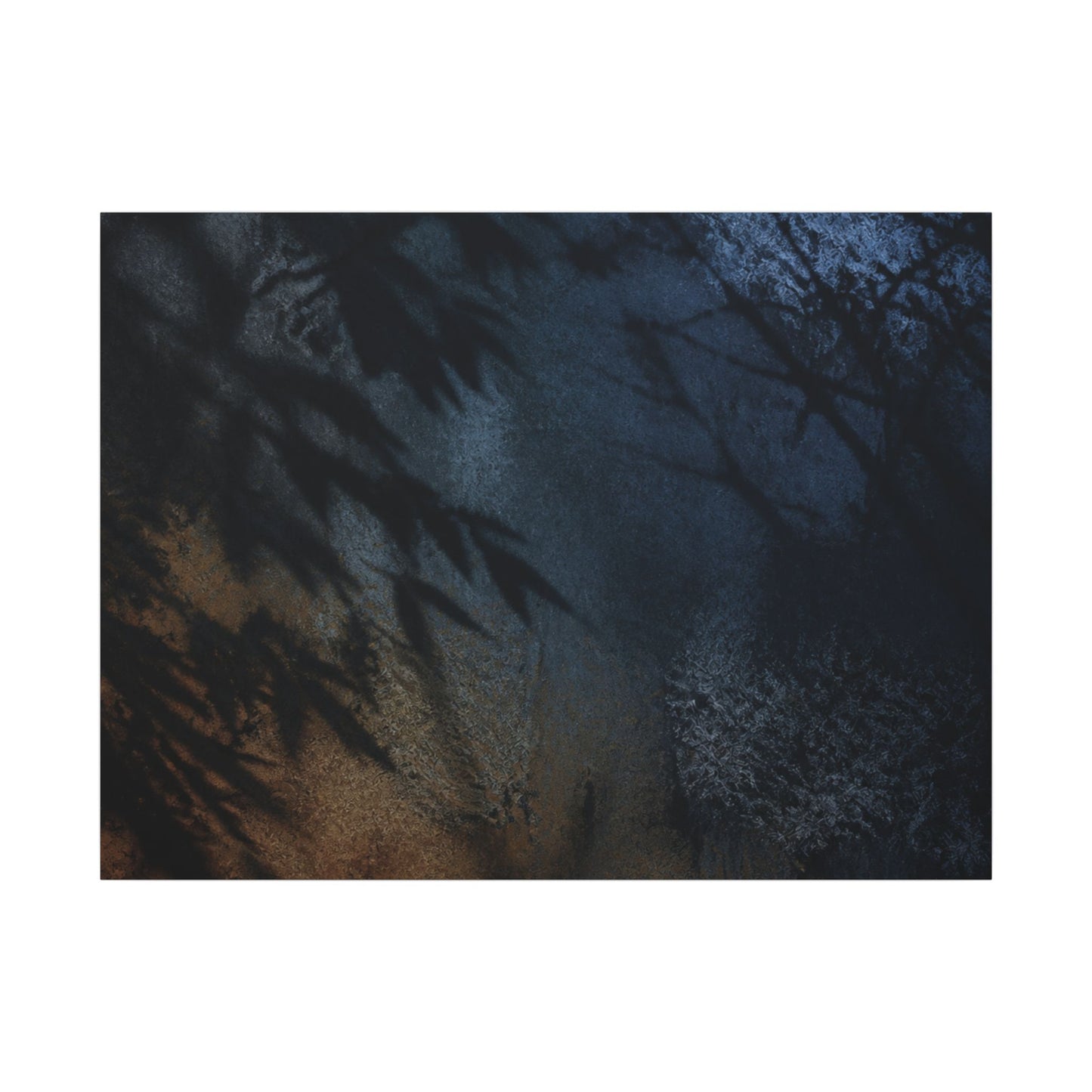Kanso Shadow Play Canvas Art - Dark Japandi Shadow Zen