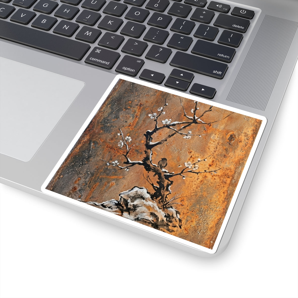 Datsuzoku Rust Patina Sticker - Zen Sumi E Art Print
