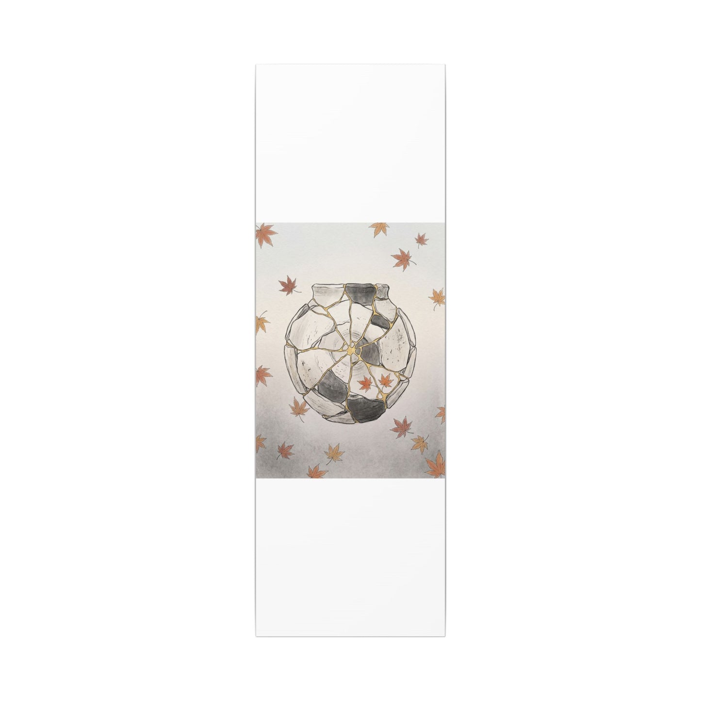 Japandi Broken Pottery in Dawn | Minimal Line Canvas Art