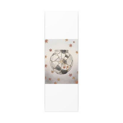 Japandi Broken Pottery in Dawn | Minimal Line Canvas Art